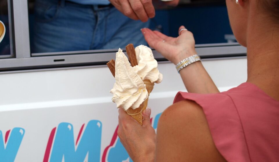 ice cream, sale, buying, food