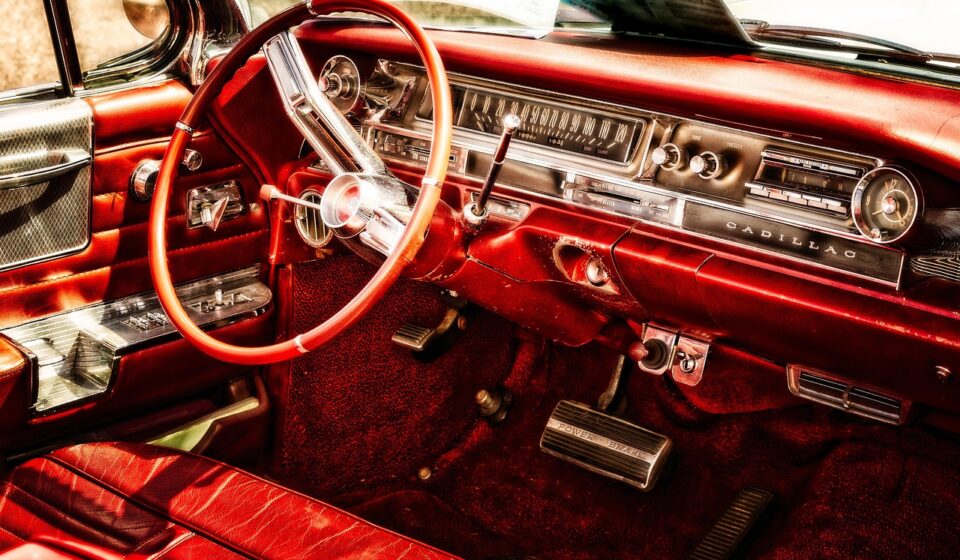 automobile, antique car, cadillac, vehicle, classic, old, old car, historical, convertible, open, car wallpapers, second hand, rarity, american, car, vintage car automobile, retro, nostalgia, dare, maintained, steering wheel, dashboard, chrome, cockpit, inner space