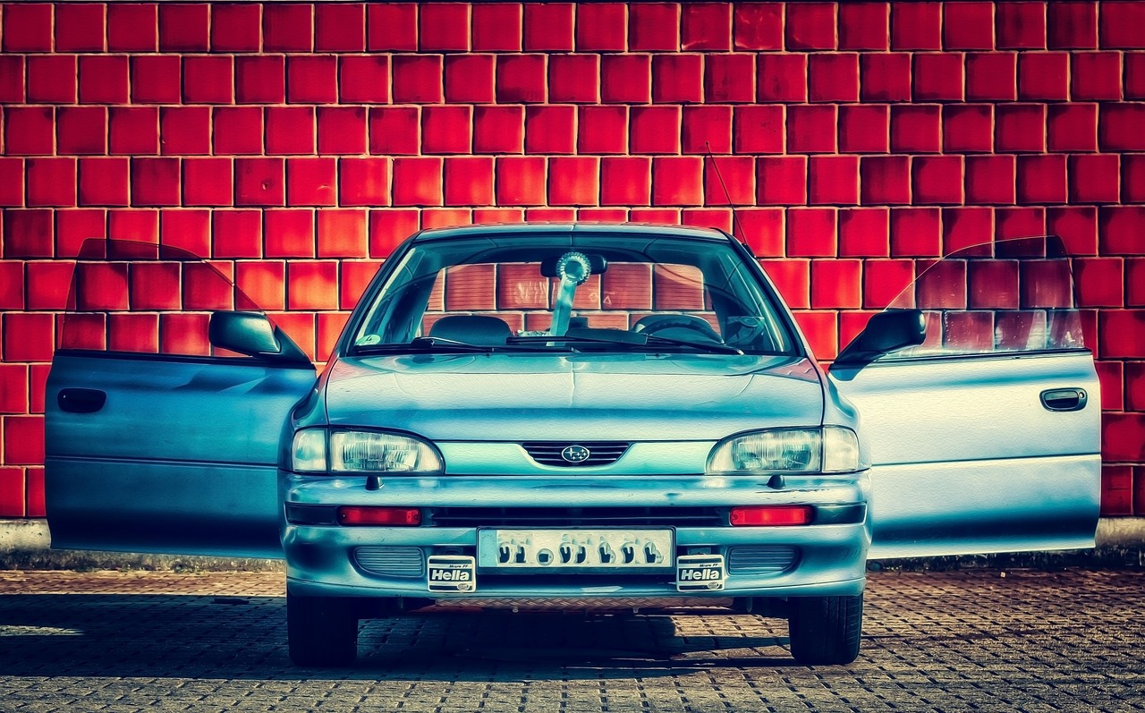 car, automobile, subaru, japanese, vehicle, stars, old, motor vehicle, headlights, antique, nostalgia, old school, traffic, car wallpapers, retro, hella, road, presented, brand, second hand, cart