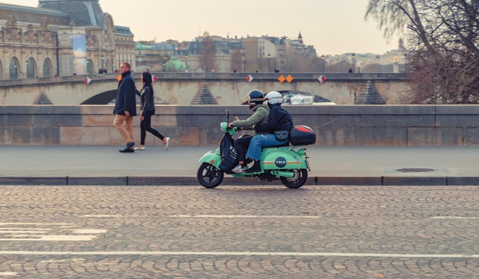 scooter, motorcycle, city, paris, france, away, urban, landscape, yego, paris, paris, paris, paris, paris