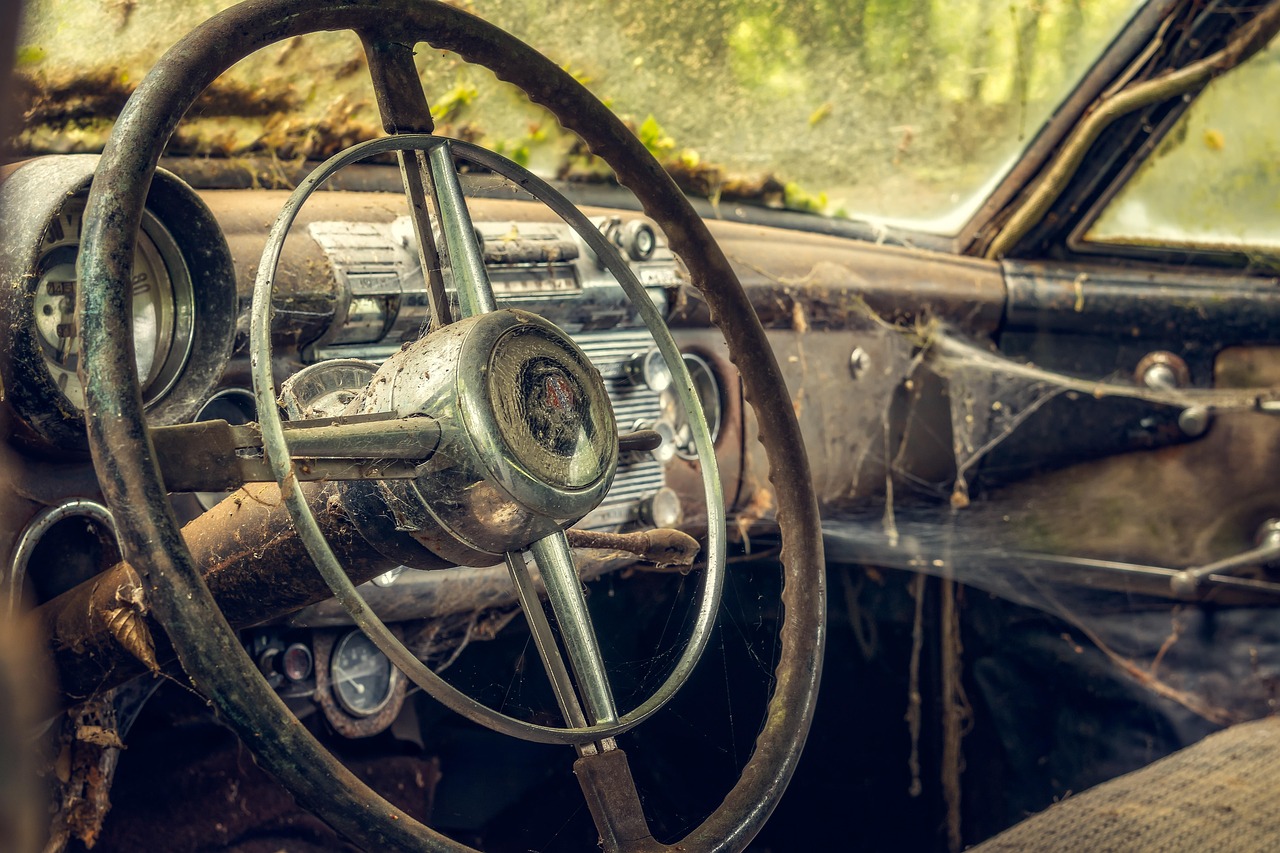 car, inner space, dashboard, automobile, cockpit, armature, classic, auto detail, antique car, vehicle, nostalgic, old, nostalgia, steering wheel, lost places, retro, vintage, dilapidated, car wallpapers, shabby, decay, scrap metal, rusted, rust