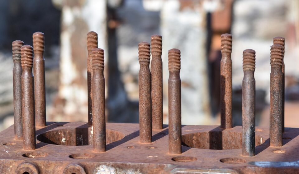 motor, rusty, screws, tractor